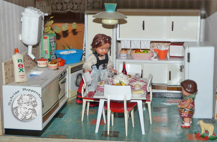 Küchen  Puppenhaus der 1950er bis1980er Jahre