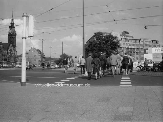 Engels-Platz, Leipzig 1965, H. Stahl Leipzig