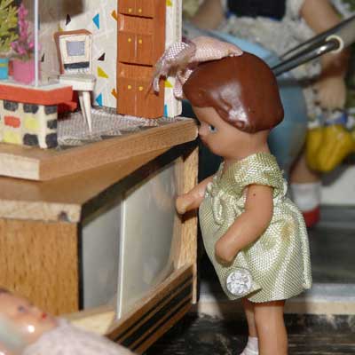 ARI-Puppe in Originalkleidung, 50er Jahre