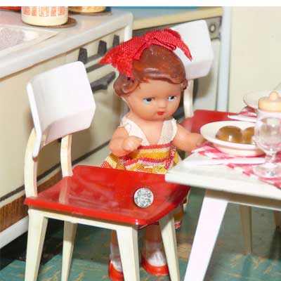 ARI-Puppe in Originalkleidung, 50er Jahre