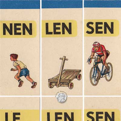 So lesen wir gern, Rudolf Forkel Verlag, Auflegekarten Tafel 2