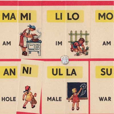 So lesen wir gern, Rudolf Forkel Verlag, Auflegekarten Tafel 1