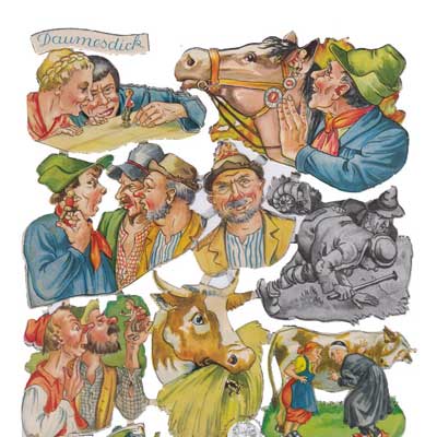 Stammbuchbilder Daumesdick, 50er Jahre