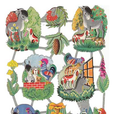 Stammbuchbilder Die Bremer Stadtmusikanten, 60er Jahre