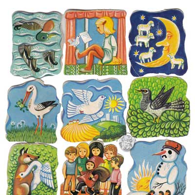 DDR Stammbuchbilder Kinderlieder - I