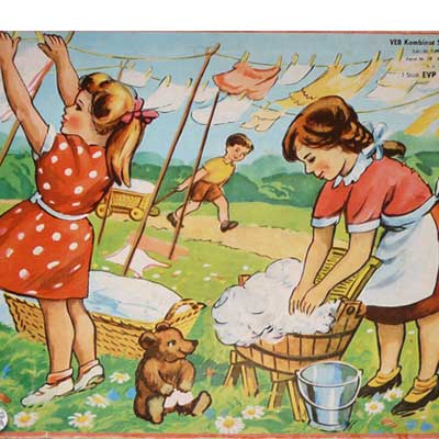 Die kleine Wäscherin - VEB Kombinat Sonneberg