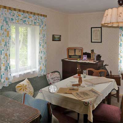 Neubauernhaus, Einrichtung 50er Jahre, DDR