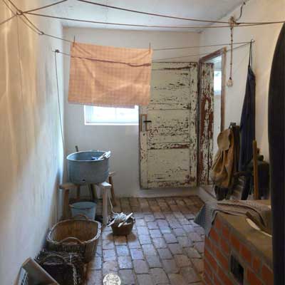 Neubauernhaus von 1949, Einrichtung 50er Jahre, DDR