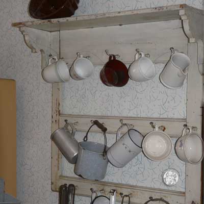 Neubauernhaus von 1949, Einrichtung 50er Jahre, DDR